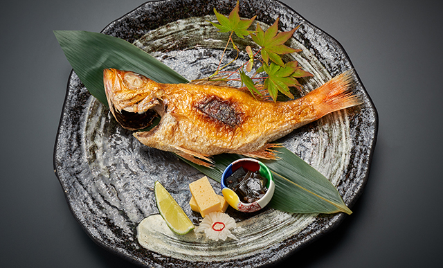 Niigata's famous nodoguro grilled fish